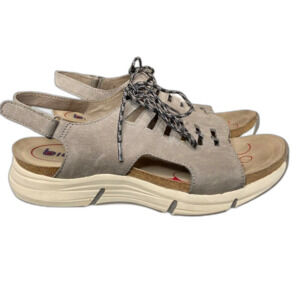 Bionica Ormond Leather Sandal Gray Size 9
